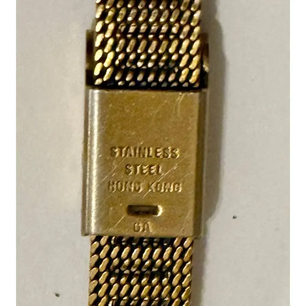 Vintage Timex Ladies Watch Running Gold Tone Mesh Bracelet Manual Wind